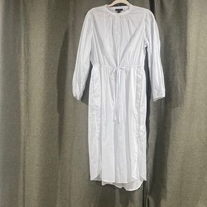 Blue and white summer dress